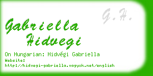 gabriella hidvegi business card